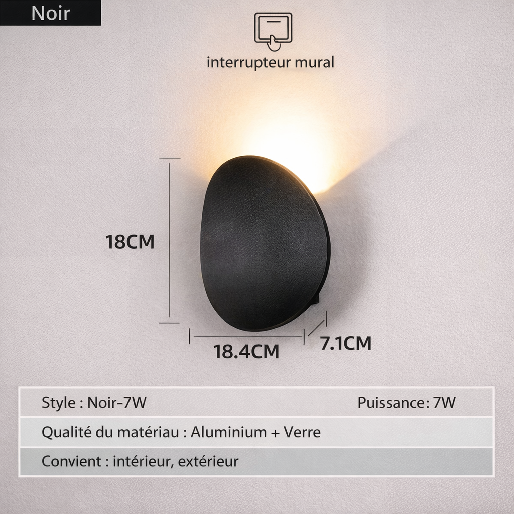 Lunara — Applique murale ronde diffusante