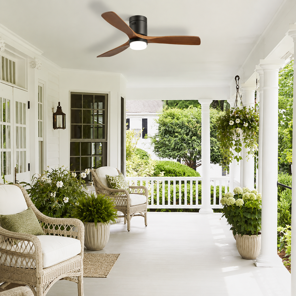Alizéa — Ventilateur de plafond pales bois LED