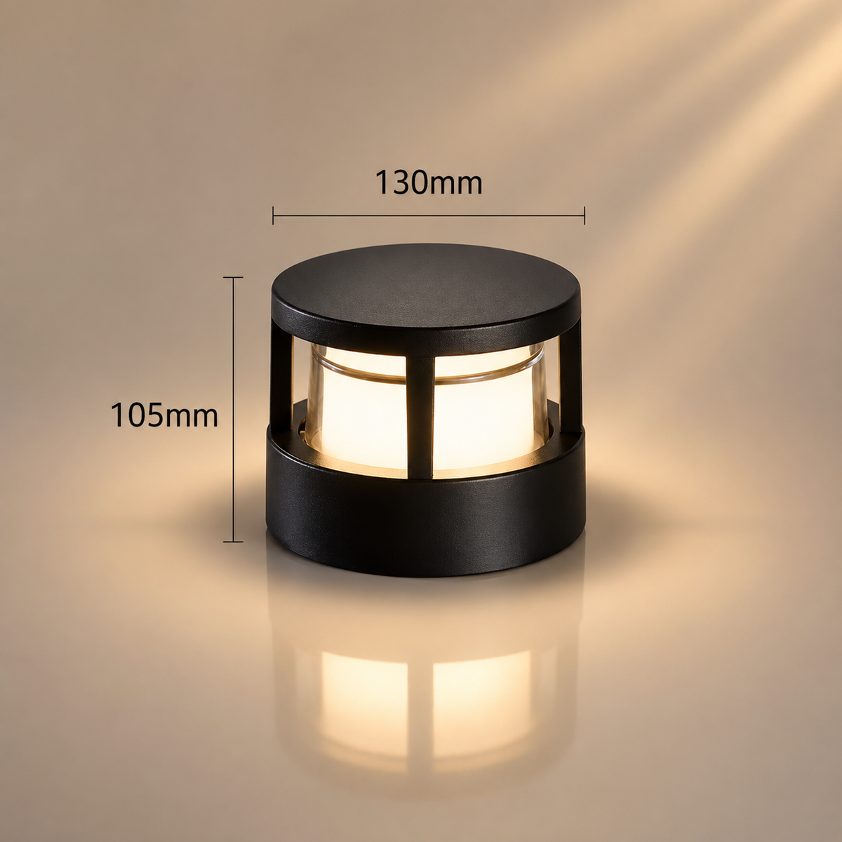 Cilindra — Applique extérieure LED cylindrique