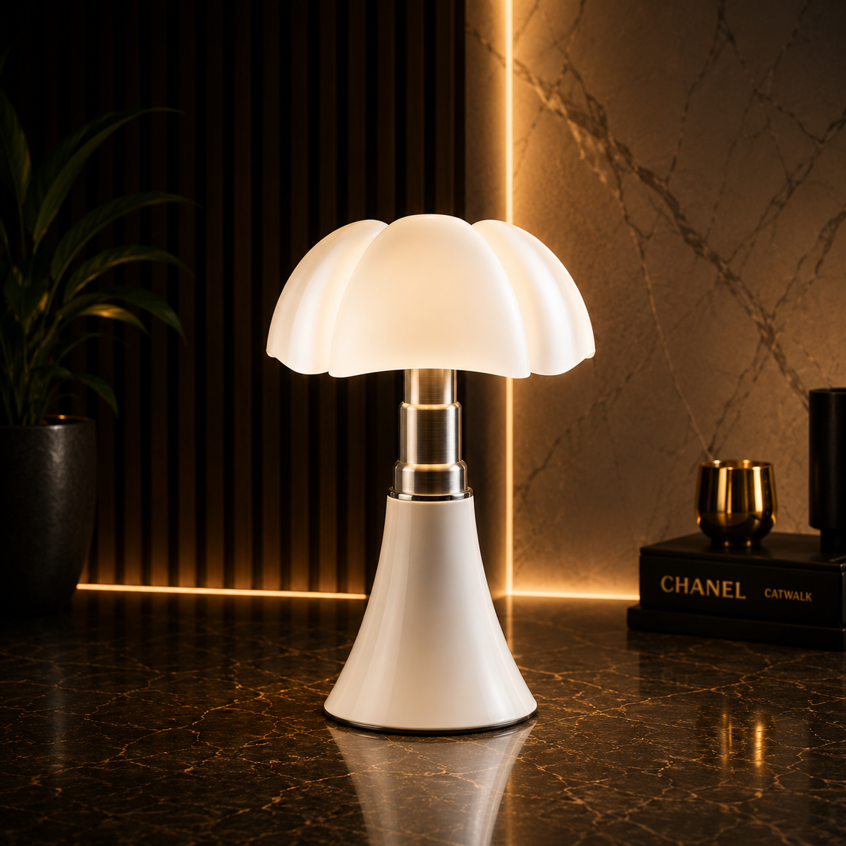 Aurélia — Lampe à poser dôme en métal vintage