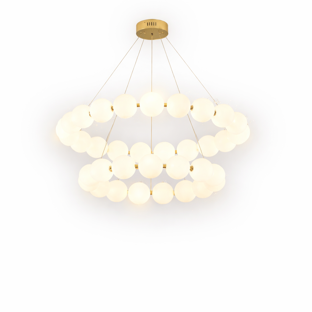 Perla — Lustre grand format aux lignes précieuses