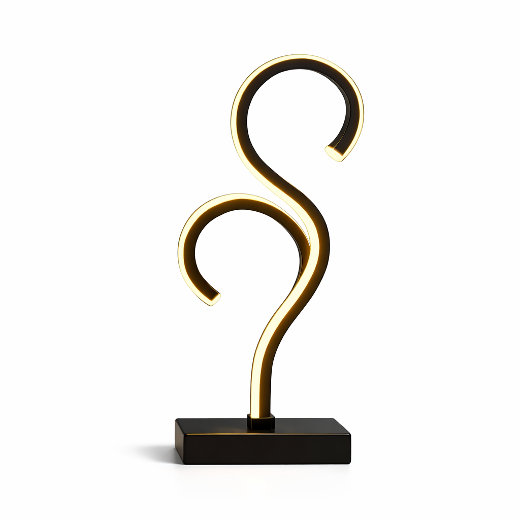 Arvena — Lampe de bureau arc LED à trois teintes