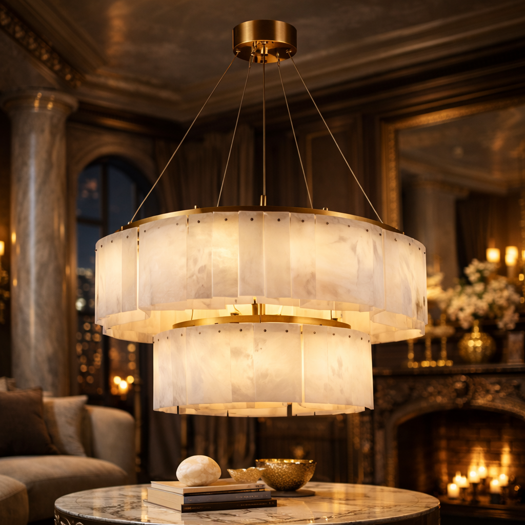 Palazzina — Lustre grand format en deux diamètres
