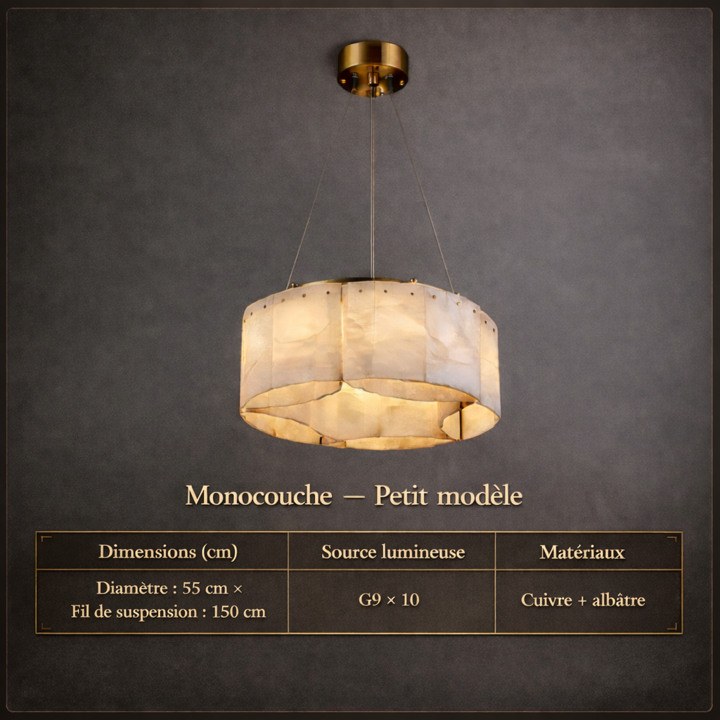 Palazzina — Lustre grand format en deux diamètres