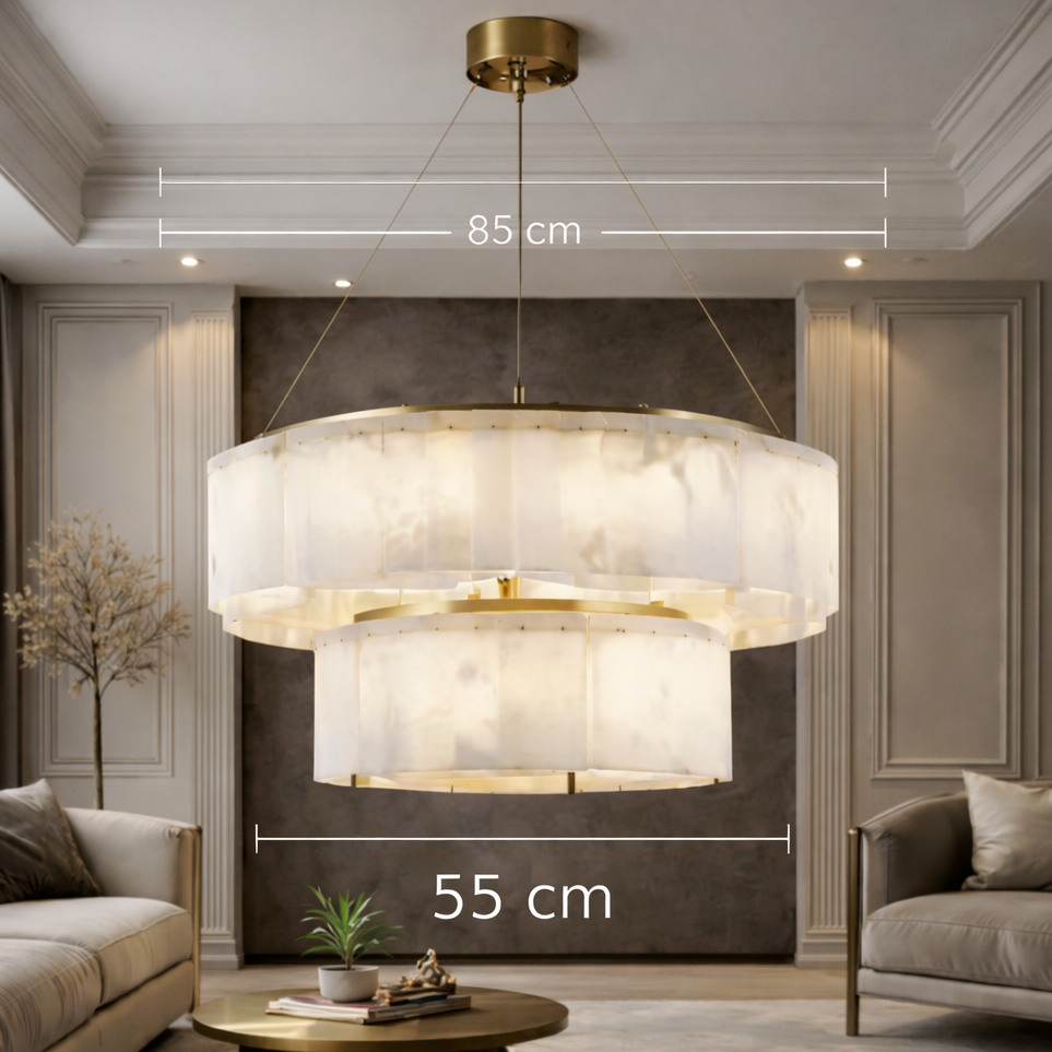 Palazzina — Lustre grand format en deux diamètres