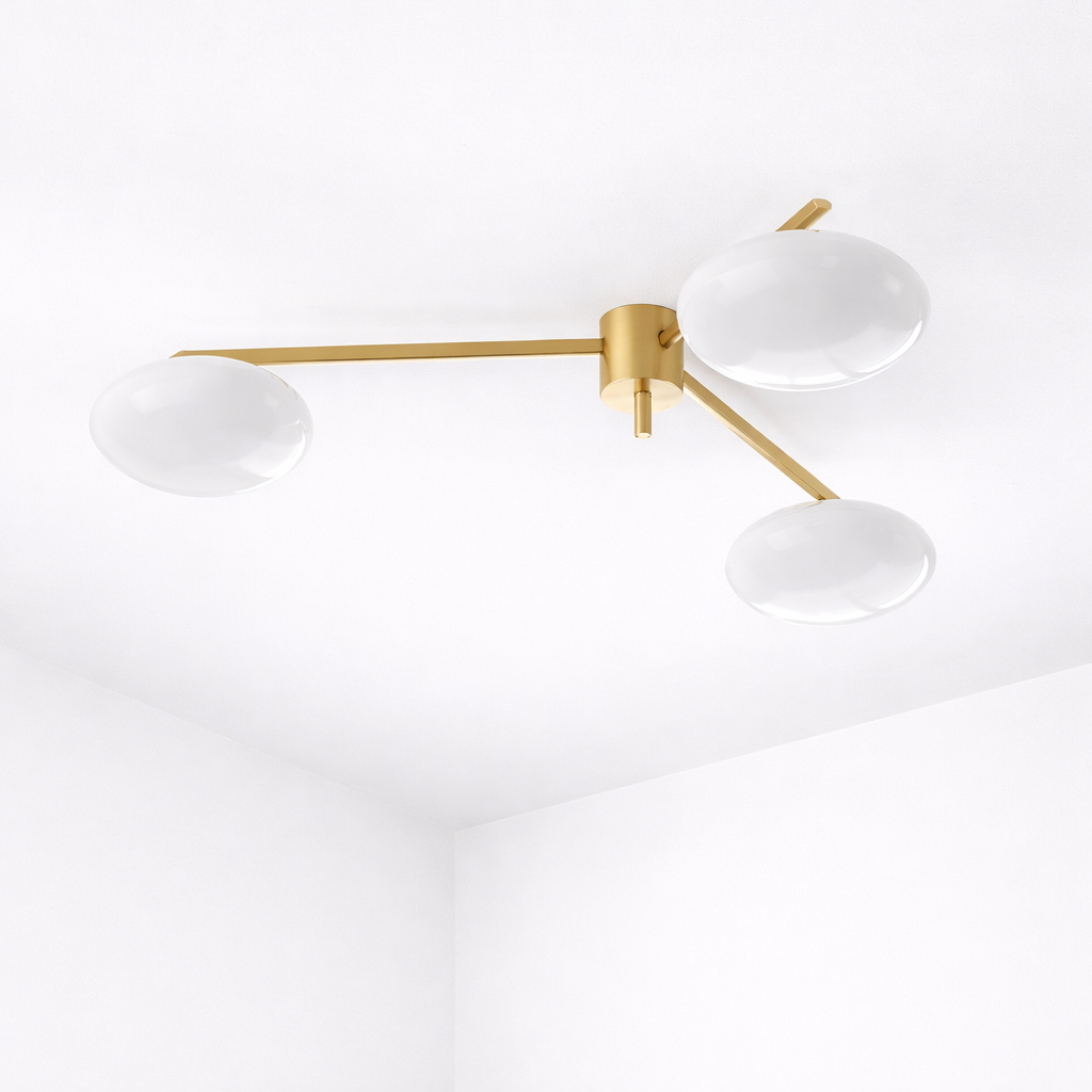 Ramure — Plafonnier multi-bras noir ou doré