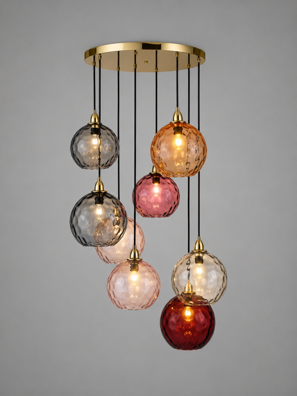 Celesta — Suspension en verre coloré