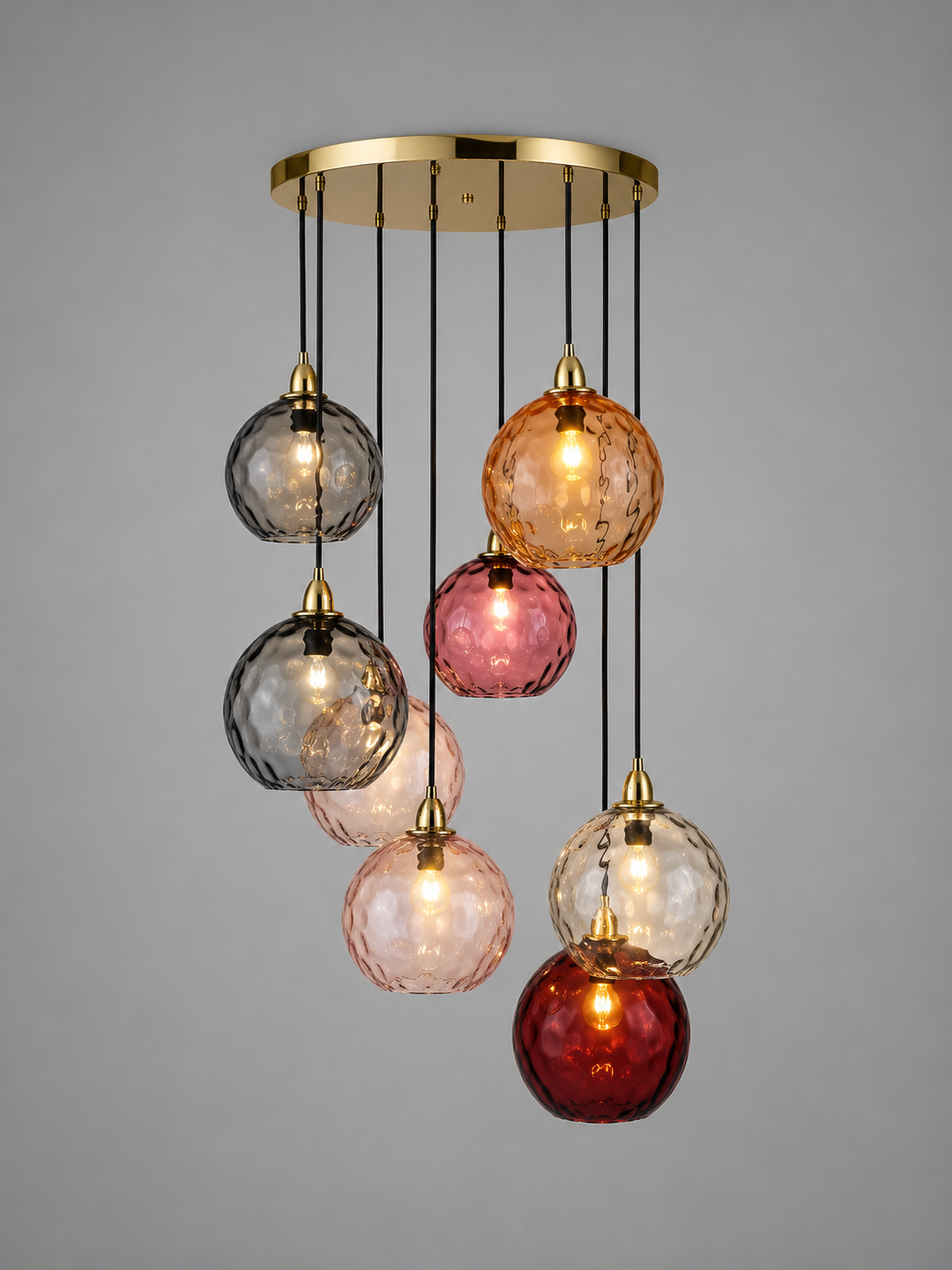 Celesta — Suspension en verre coloré