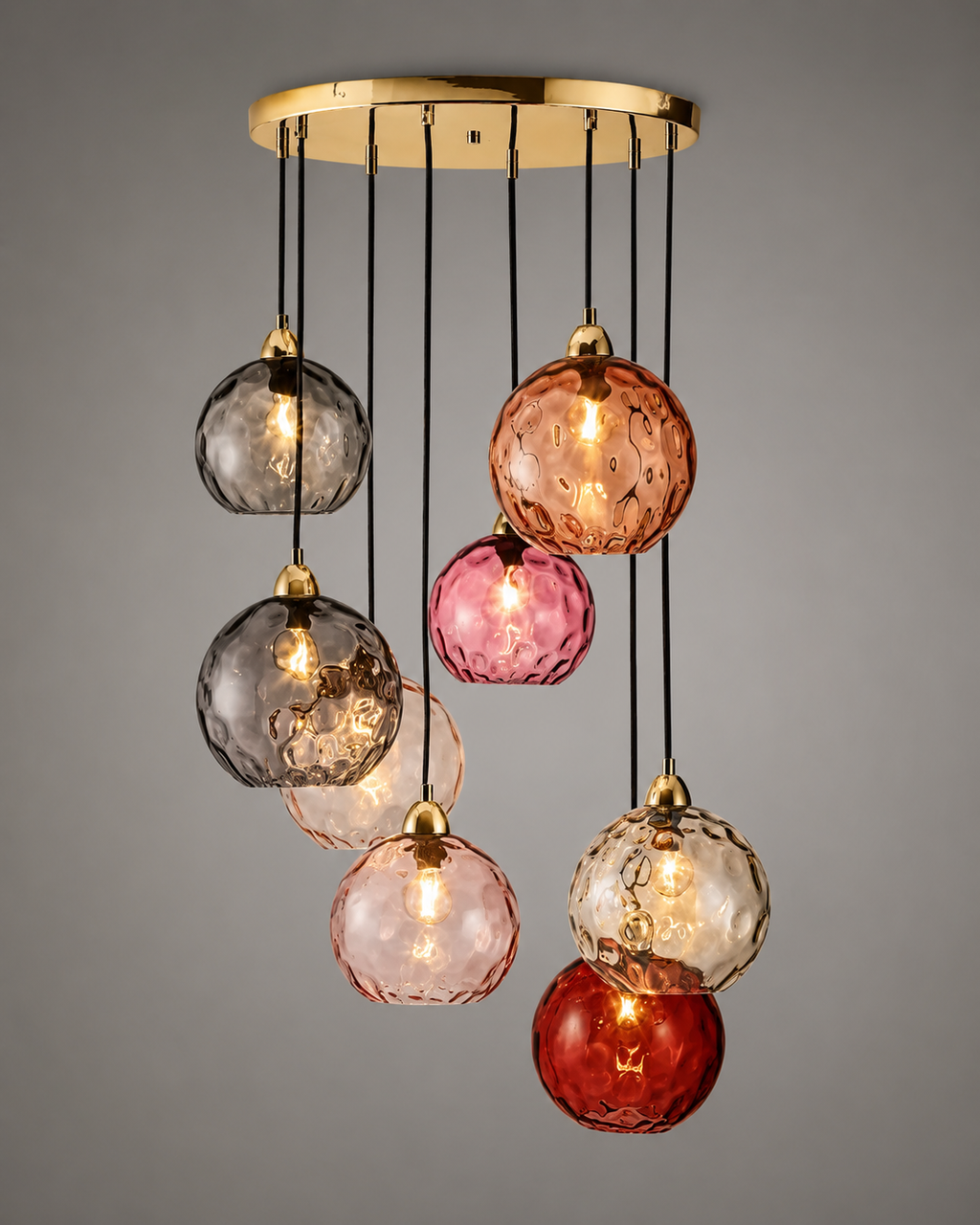 Celesta — Suspension en verre coloré
