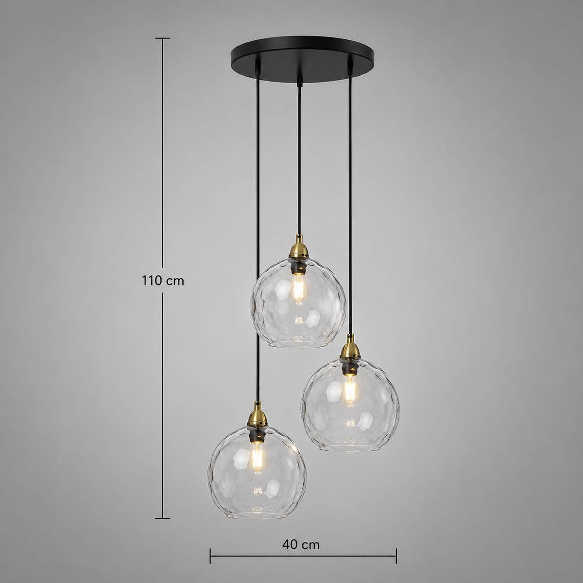Celesta — Suspension en verre coloré