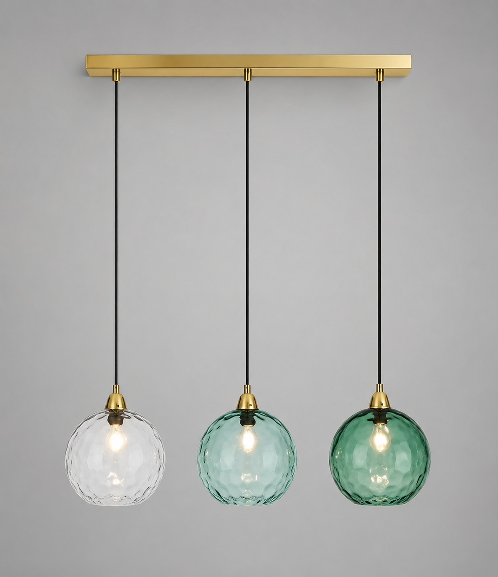 Celesta — Suspension en verre coloré