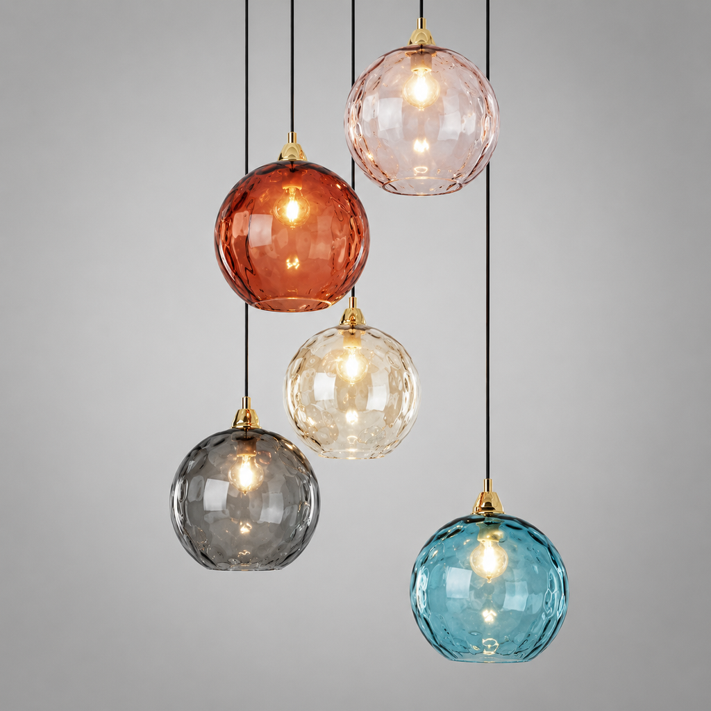 Celesta — Suspension en verre coloré