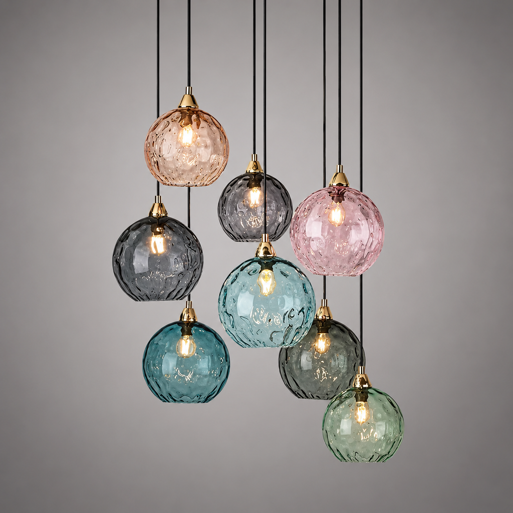 Celesta — Suspension en verre coloré