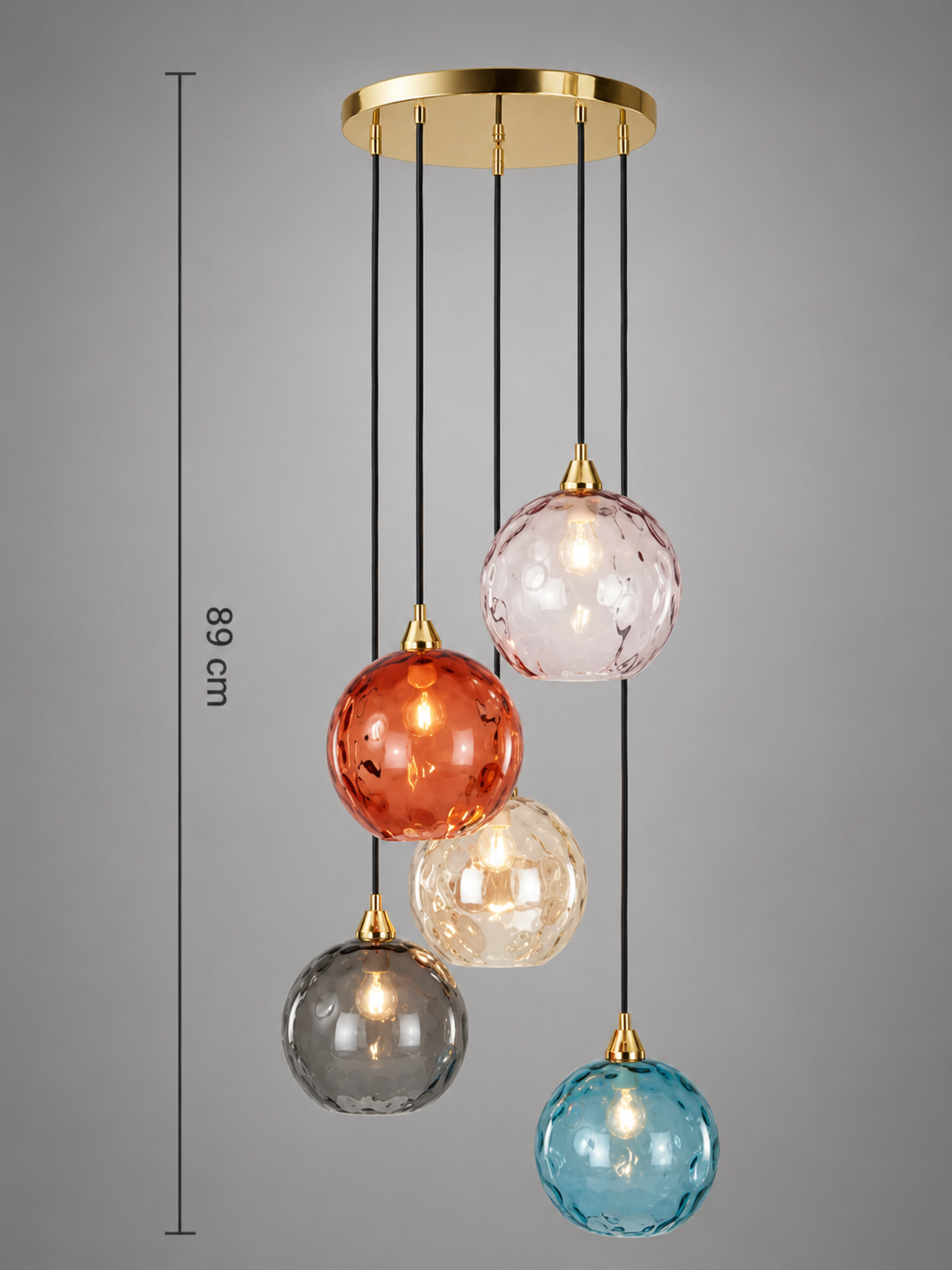 Celesta — Suspension en verre coloré