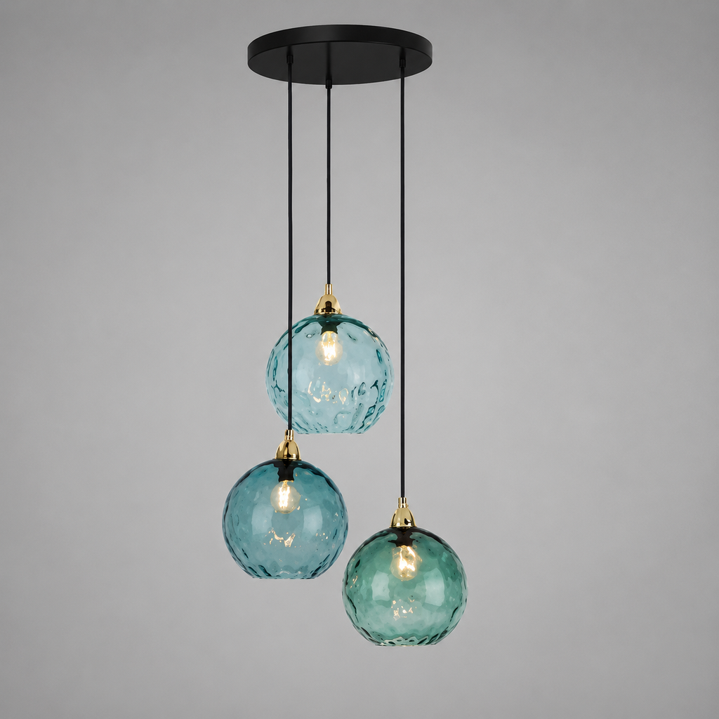 Celesta — Suspension en verre coloré
