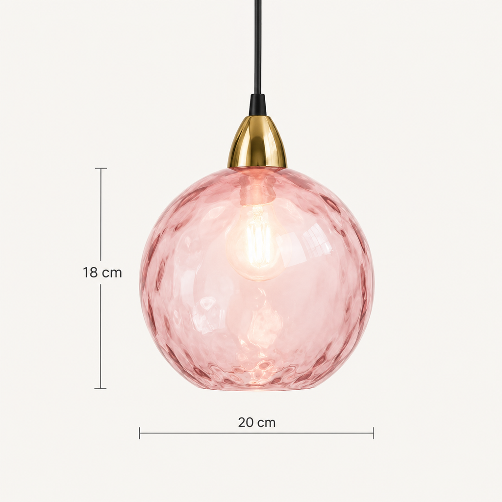 Celesta — Suspension en verre coloré