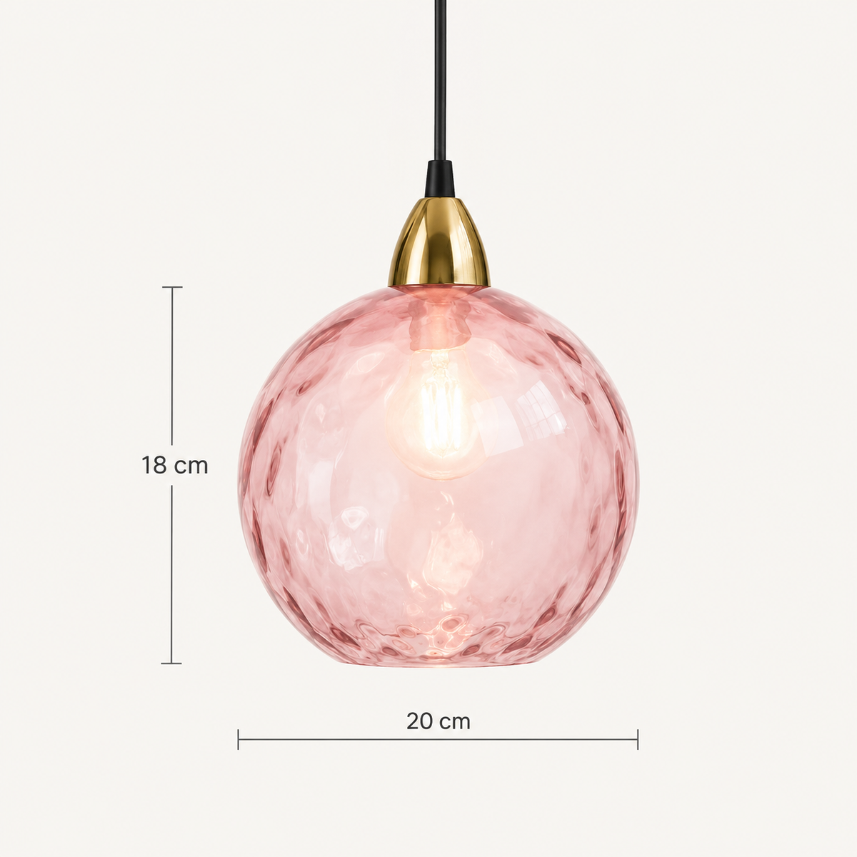 Celesta — Suspension en verre coloré