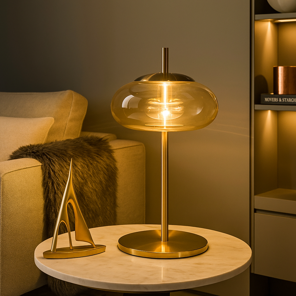 Chiara — Lampadaire en verre clair ou ambré