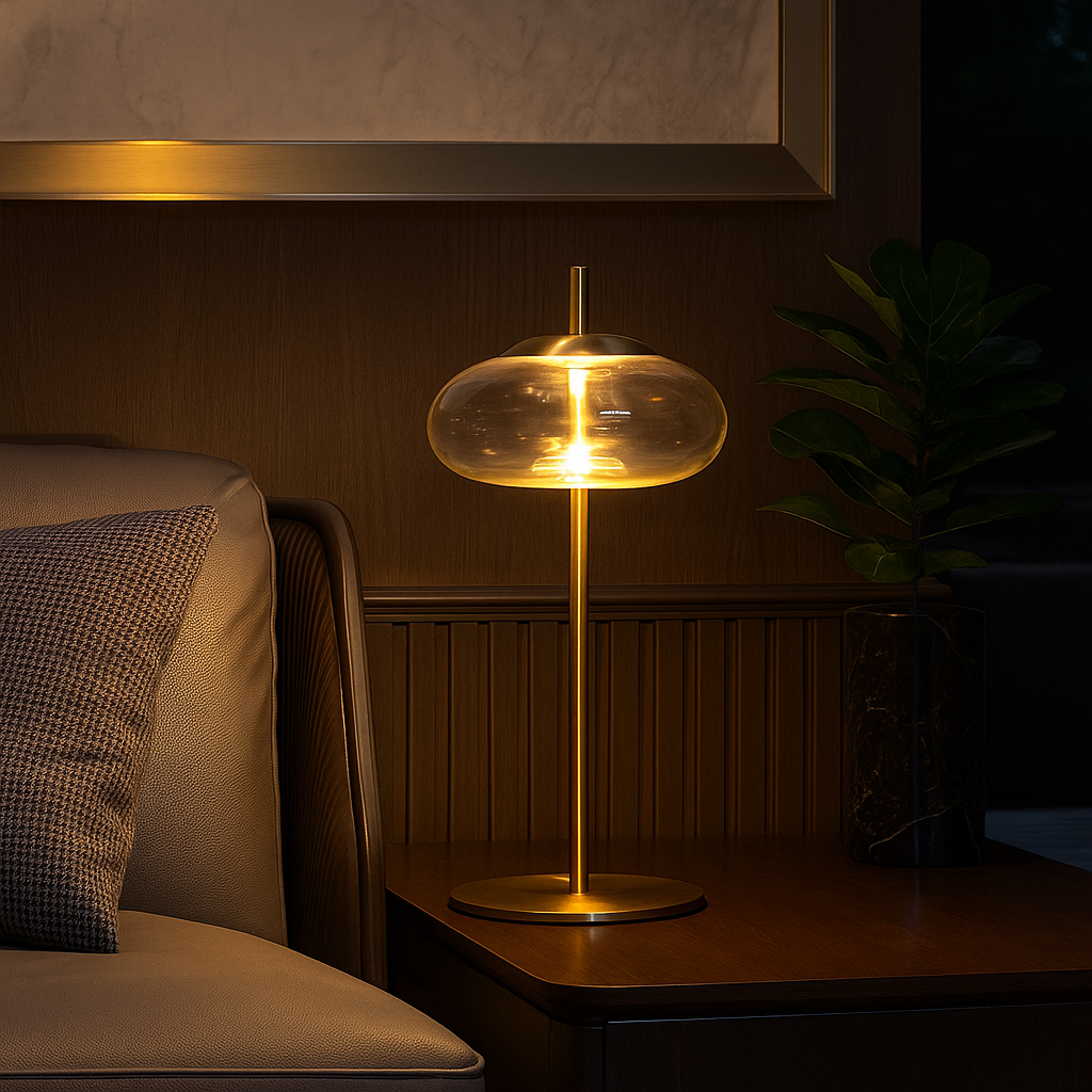 Chiara — Lampadaire en verre clair ou ambré