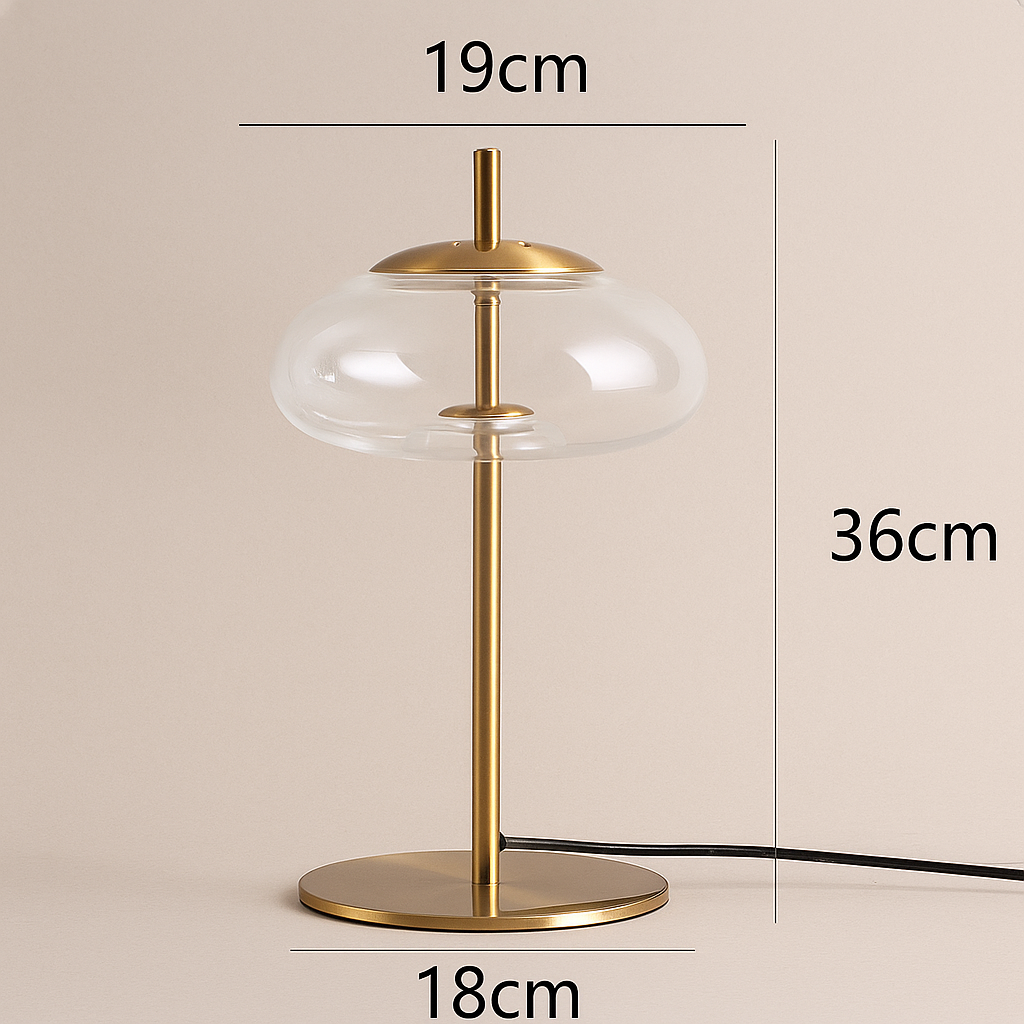 Chiara — Lampadaire en verre clair ou ambré