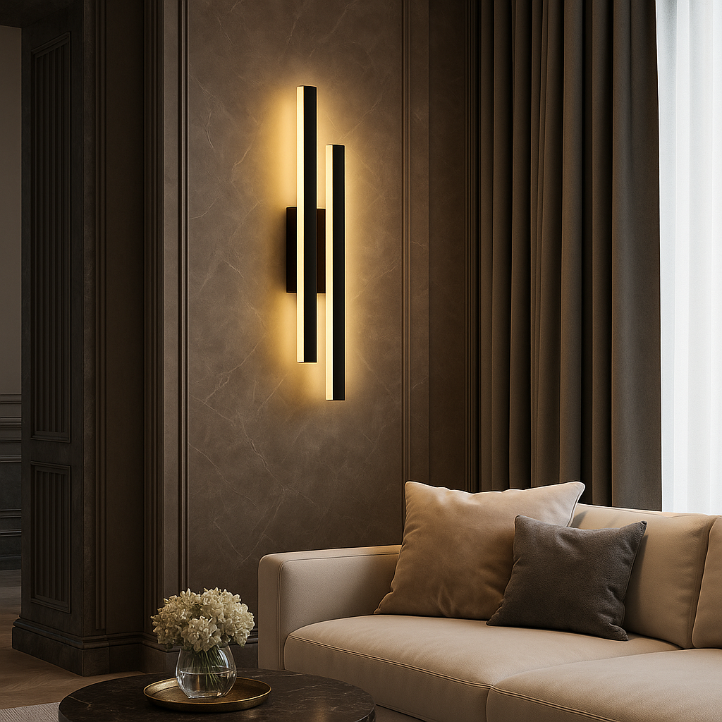 Gemella — Applique LED à double barre lumineuse