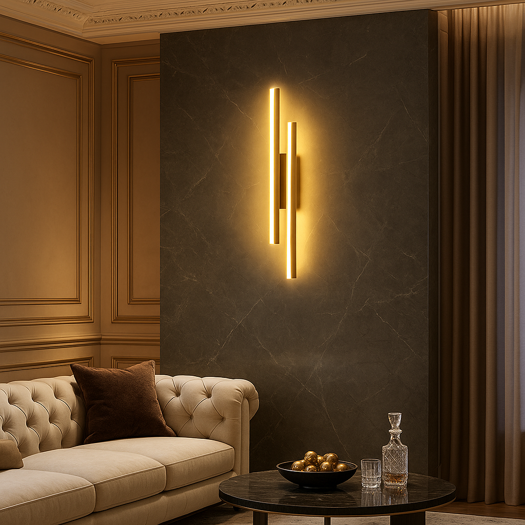 Gemella — Applique LED à double barre lumineuse
