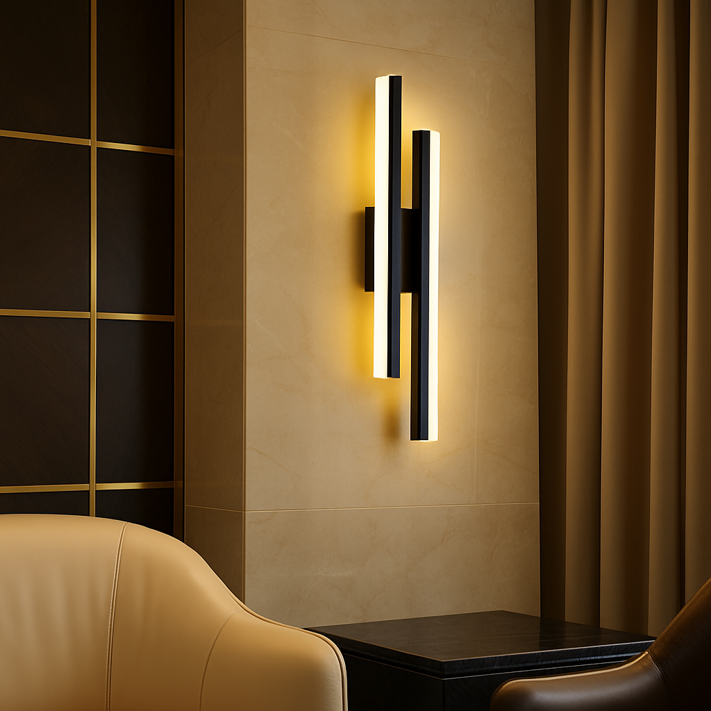Gemella — Applique LED à double barre lumineuse