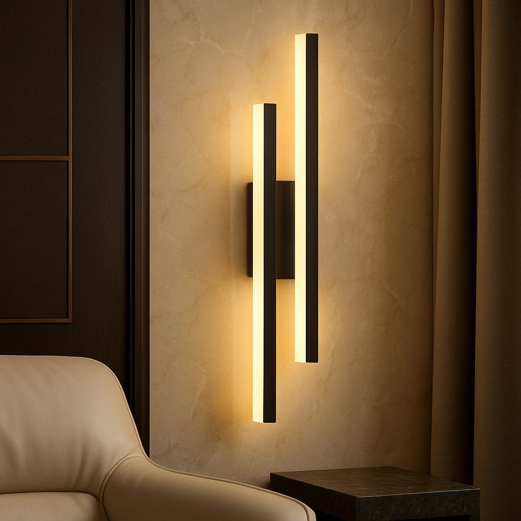 Gemella — Applique LED à double barre lumineuse