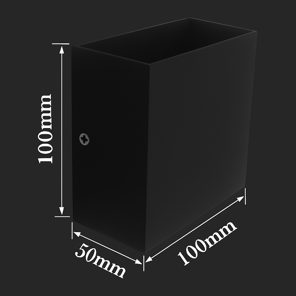 Quadrella — Applique murale cubique noire ou blanche
