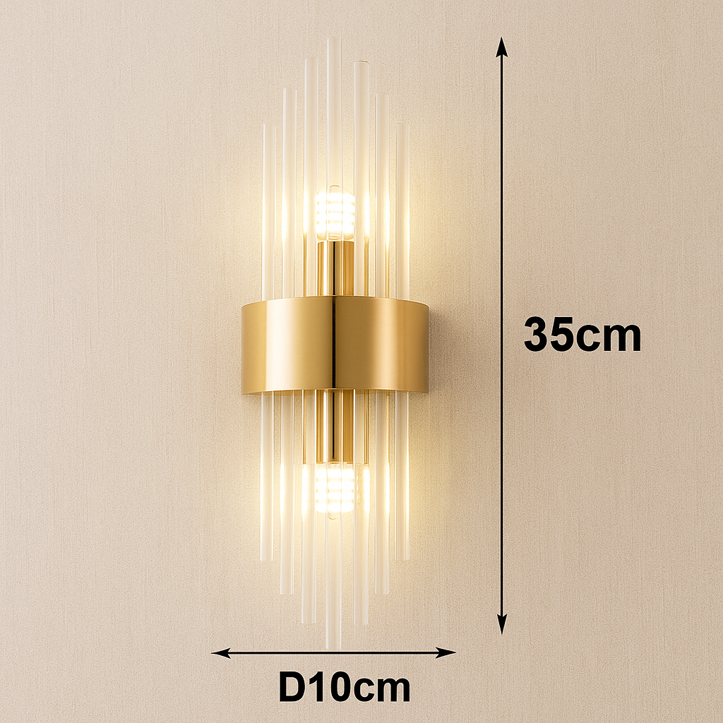 Cristalia — Applique murale LED effet cristal