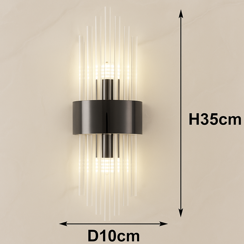 Cristalia — Applique murale LED effet cristal