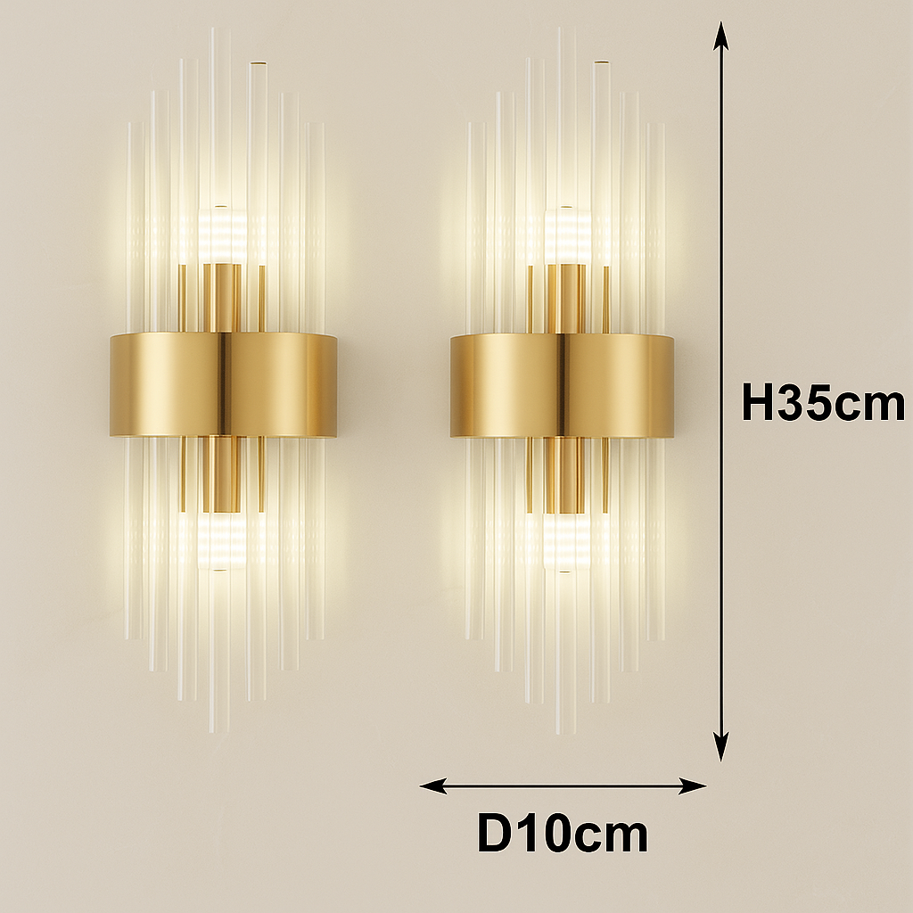 Cristalia — Applique murale LED effet cristal