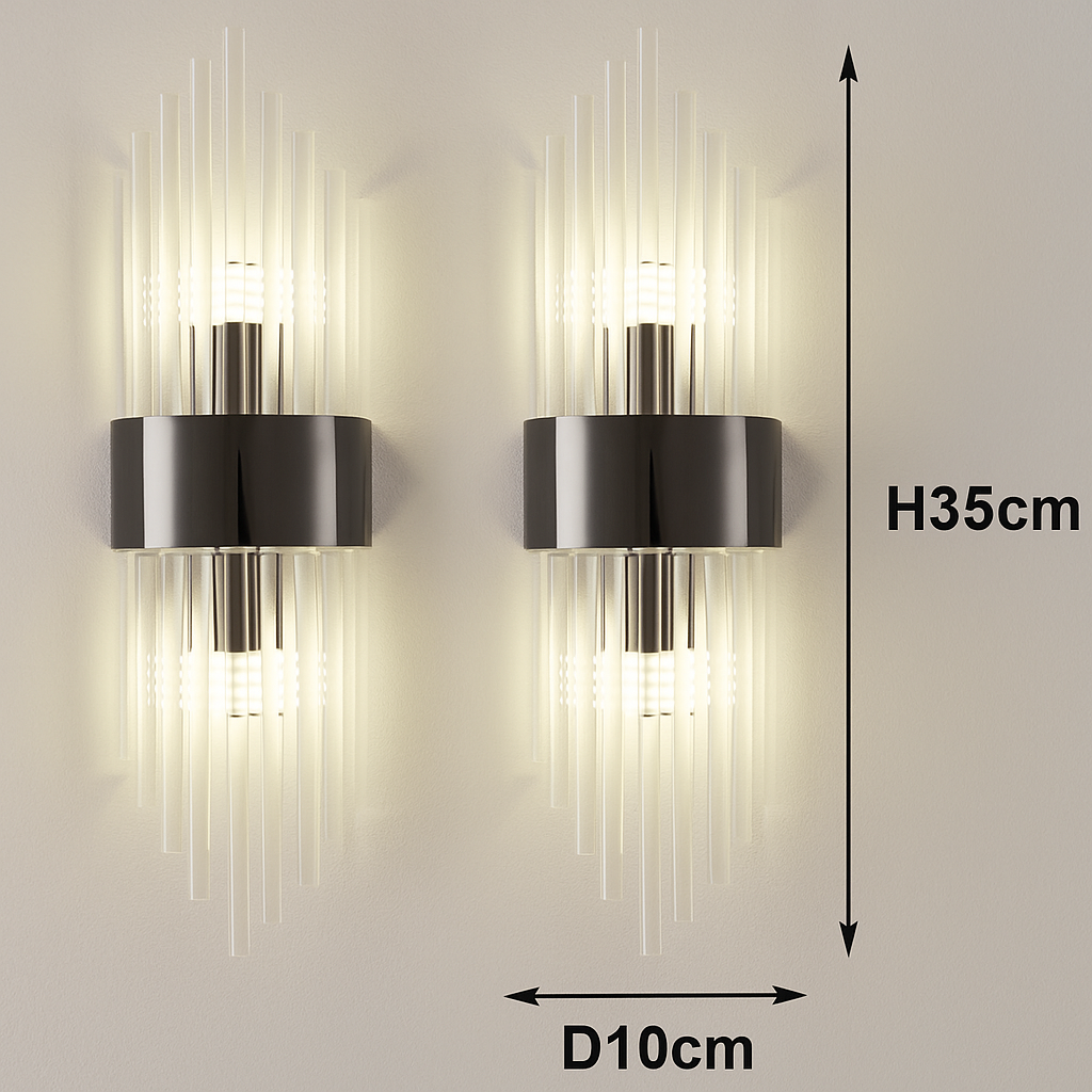 Cristalia — Applique murale LED effet cristal