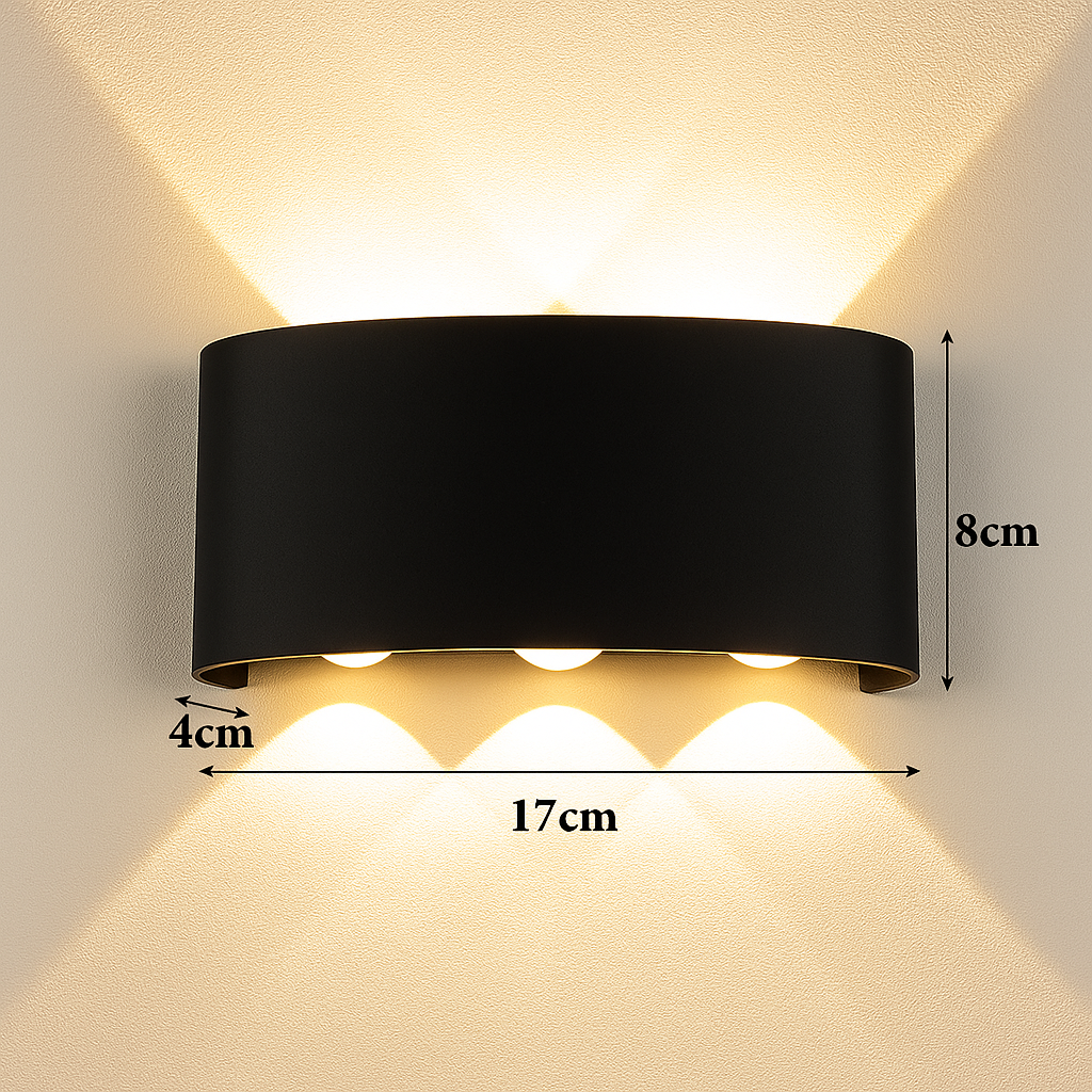 Iride — Applique extérieure LED double faisceau