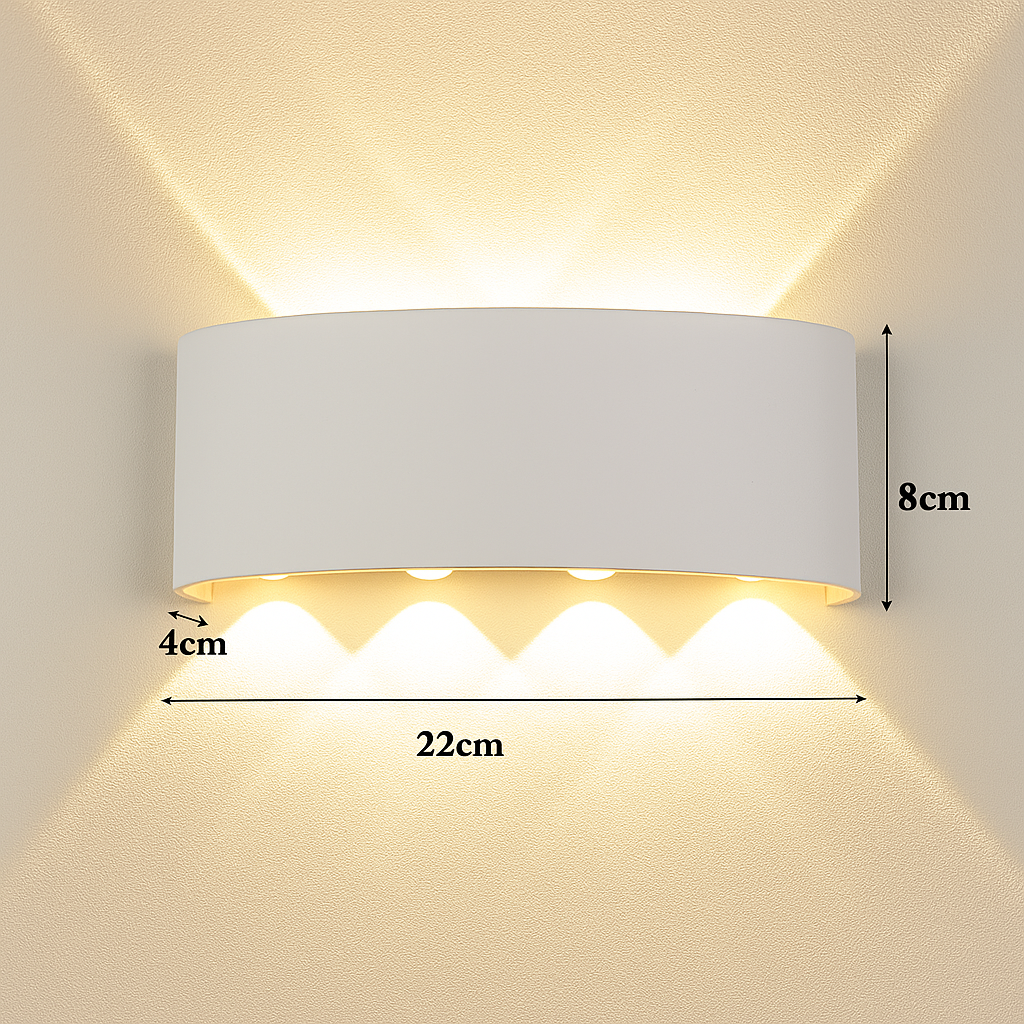 Iride — Applique extérieure LED double faisceau