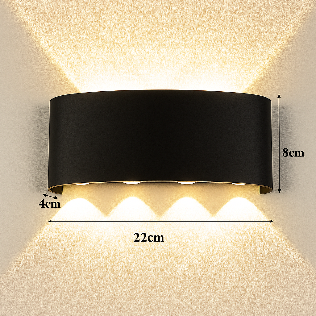 Iride — Applique extérieure LED double faisceau