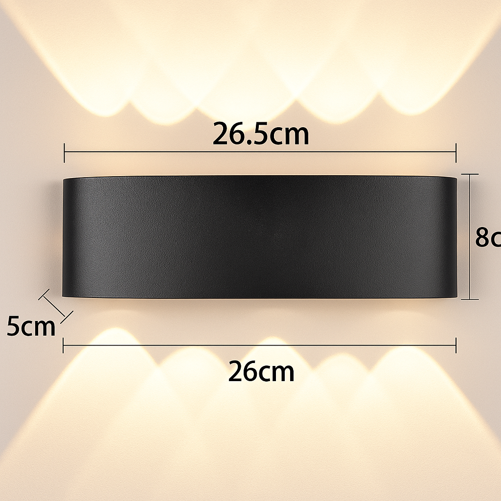 Iride — Applique extérieure LED double faisceau