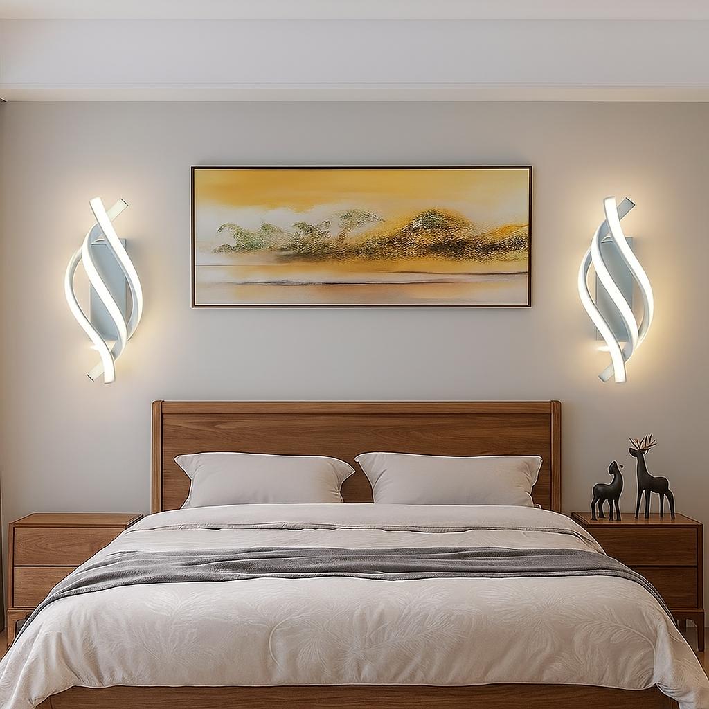 Voluta — Applique murale spirale LED blanche