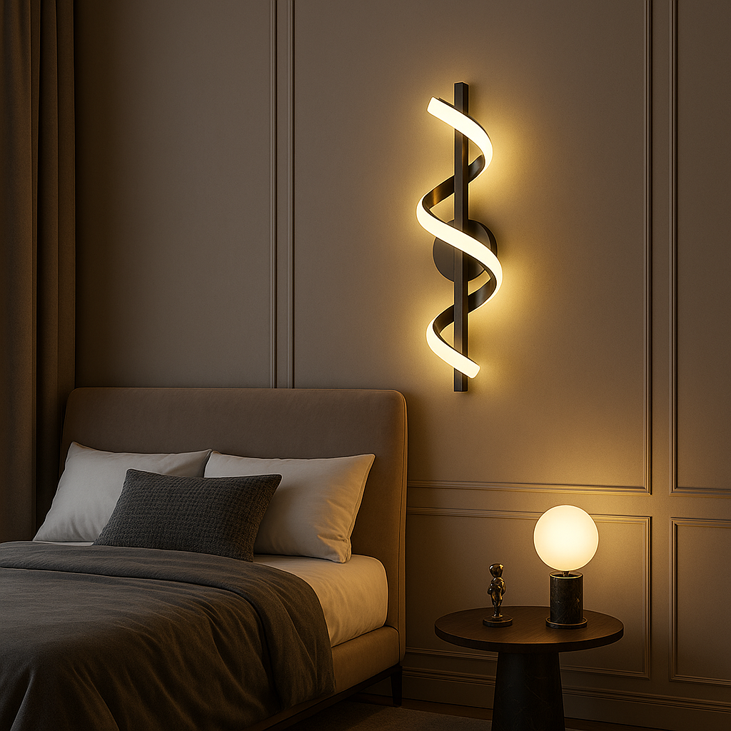 Altéa — Suspension LED tactile en métal et silicone