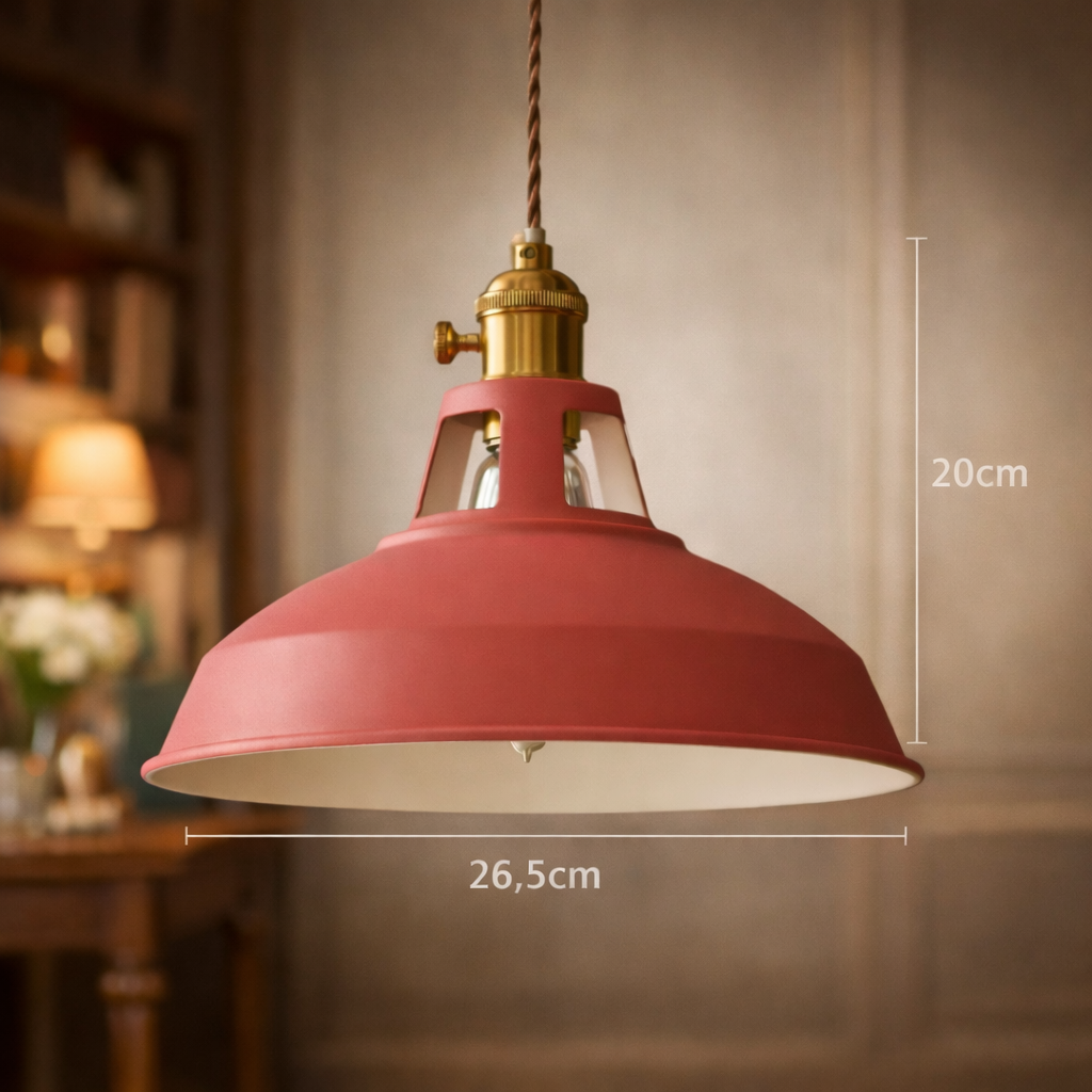 Mirella — Suspension colorée en cinq teintes