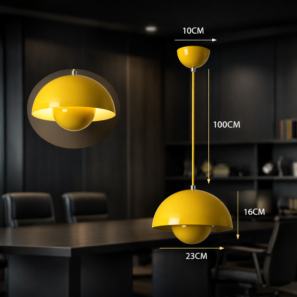 Cosma — Suspension en métal coloré, neuf teintes