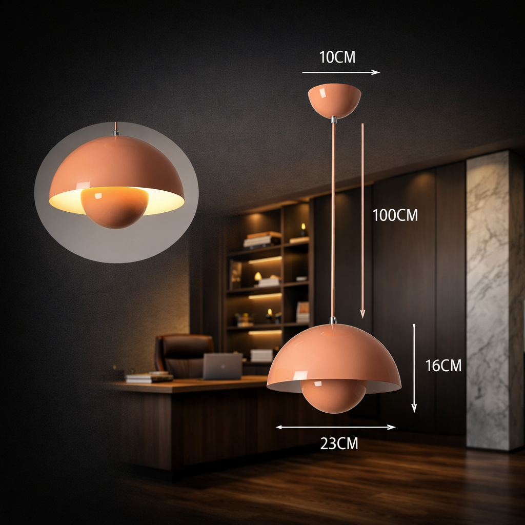 Cosma — Suspension en métal coloré, neuf teintes