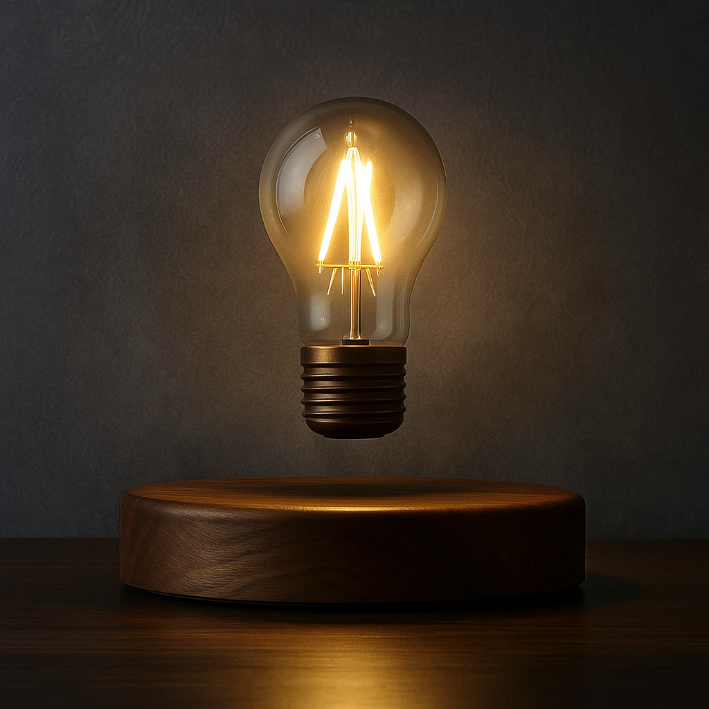 Levara — Lampe à poser à ampoule en lévitation