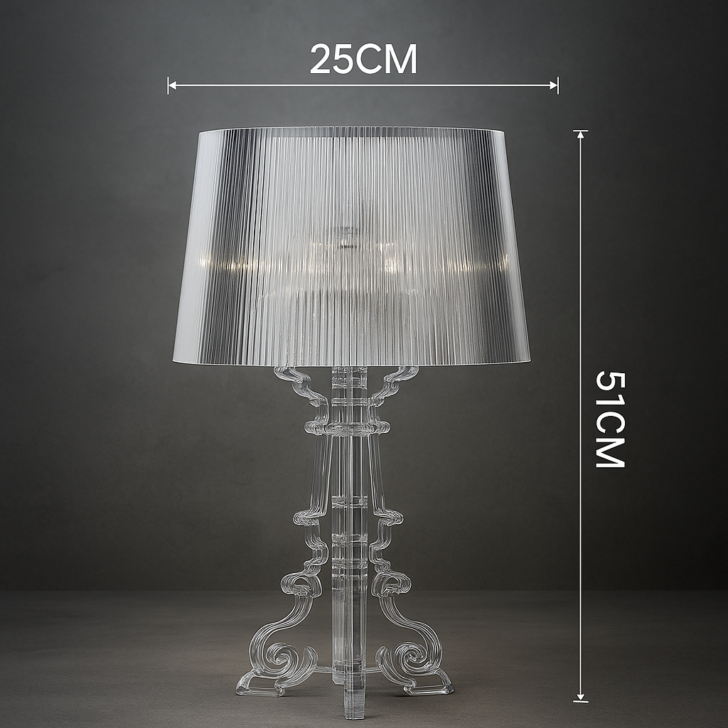 Pilastra — Lampadaire sculptural en acrylique strié