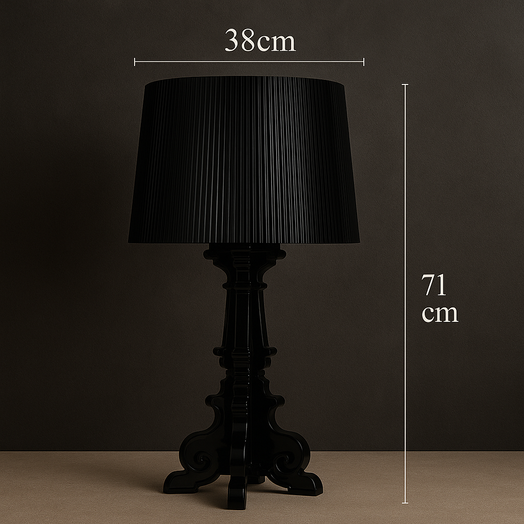 Pilastra — Lampadaire sculptural en acrylique strié
