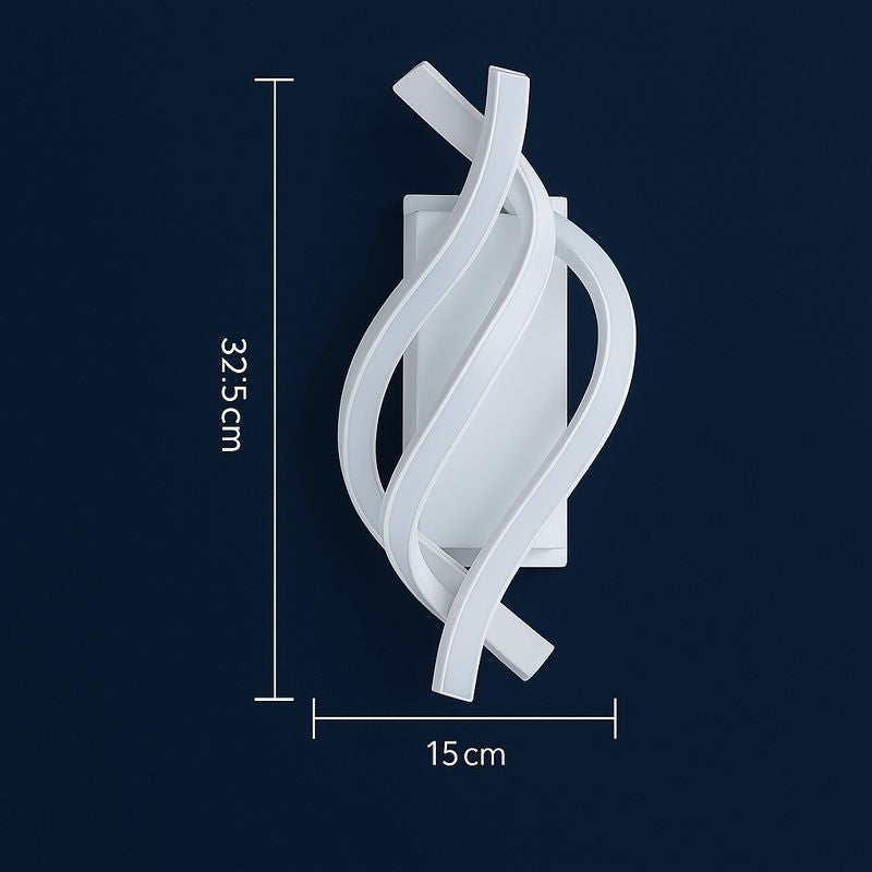 Voluta — Applique murale spirale LED blanche