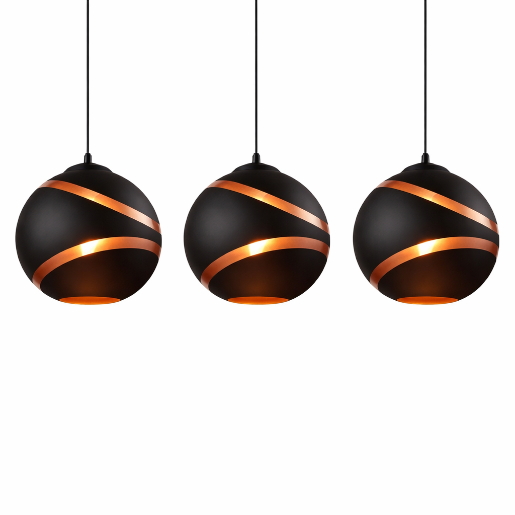Sferra — Suspension sphère noire ou blanche