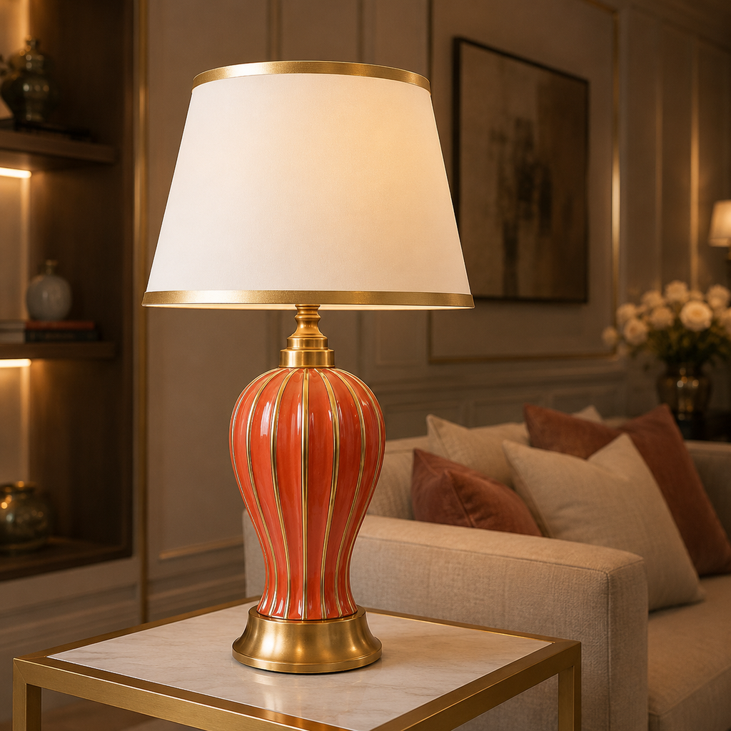Verdana — Lampe de table vert impérial