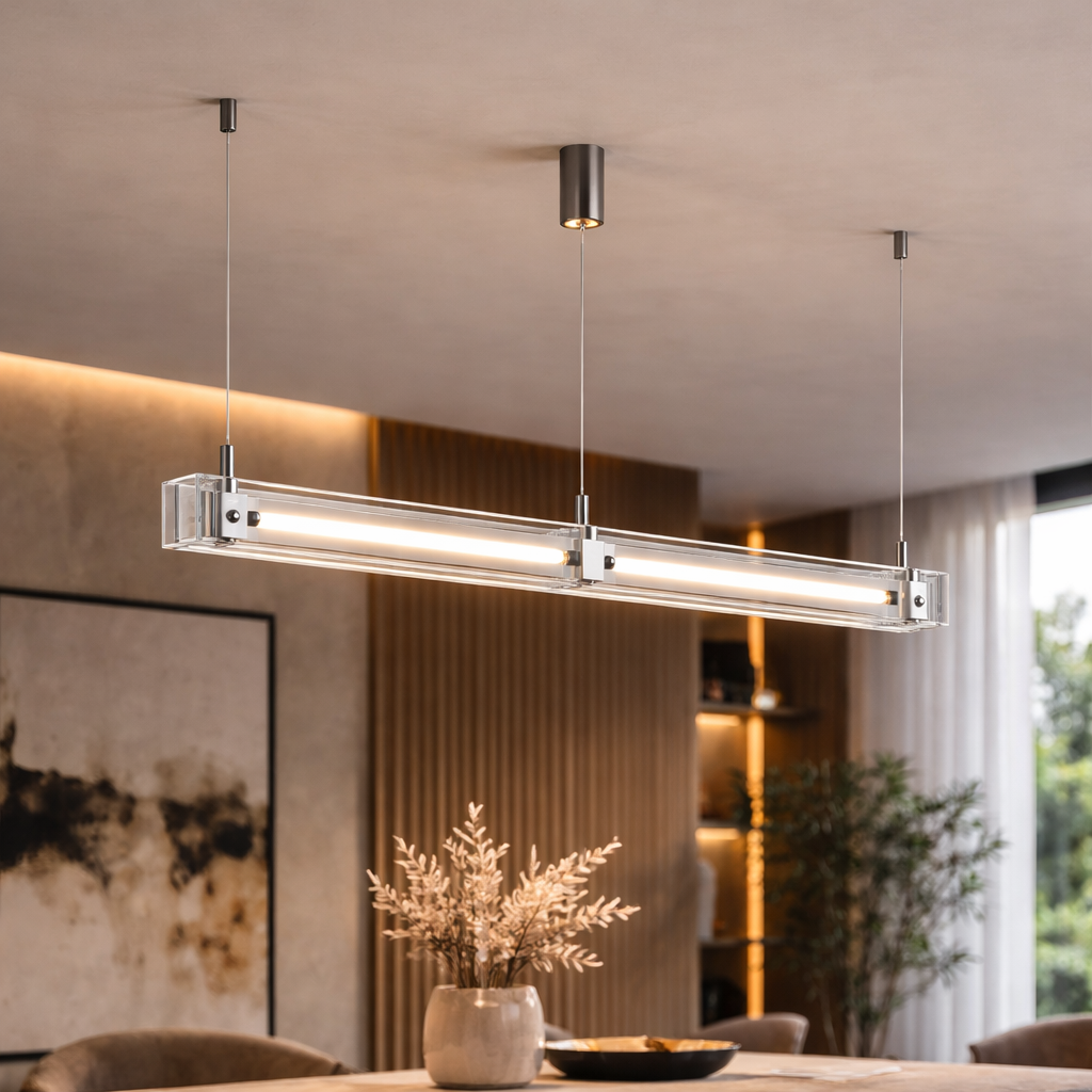 Vetria — Suspension linéaire lame de verre