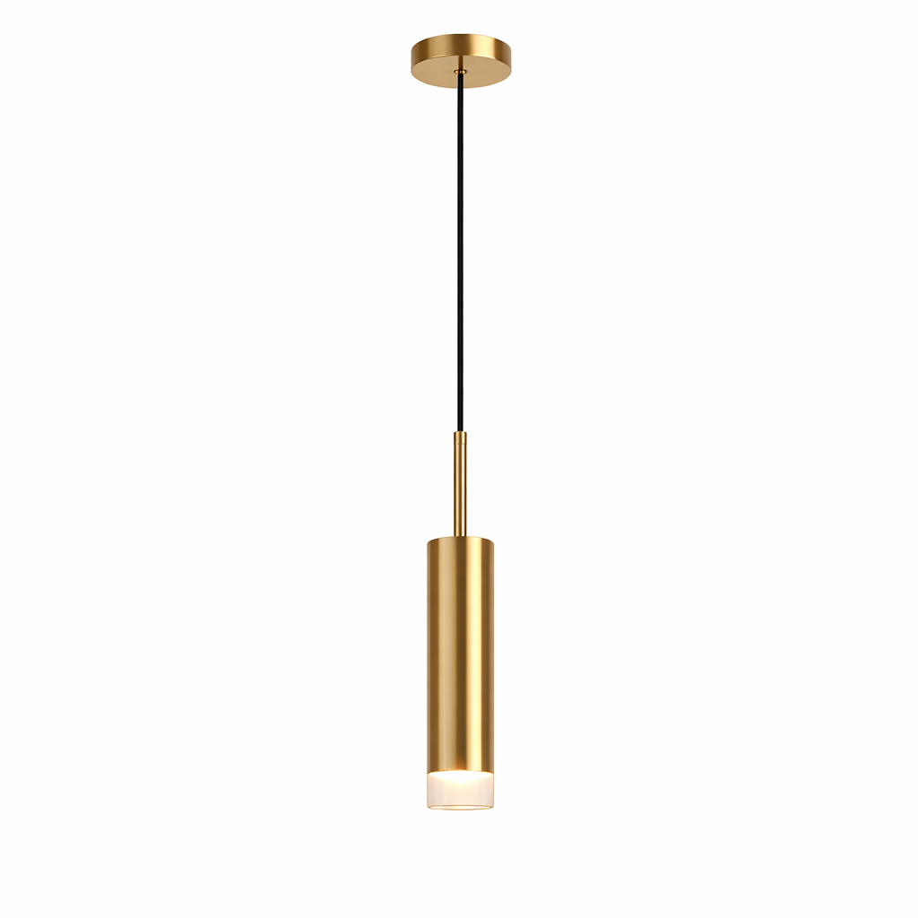 Tubara — Suspension cylindre métal noir ou doré